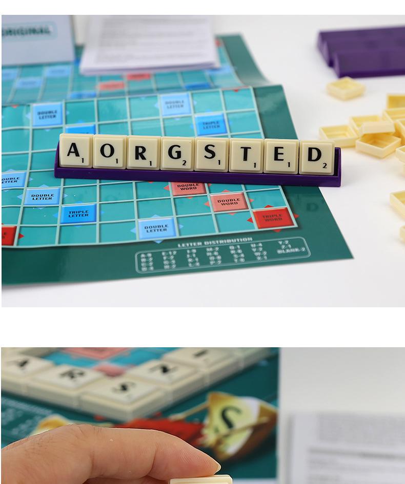 SCRABBLE Interaktywna Gra Ortograficzna: Zabawka edukacyjna dla 2-4 graczy, idealna do zabawy rodzic-dziecko