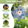 Colorful Bird Repellents Windmill Outdoor Wind Spinners for Yard Garden Lawn Laser Sparkly Reflective Pin Wheels Bird Repeller