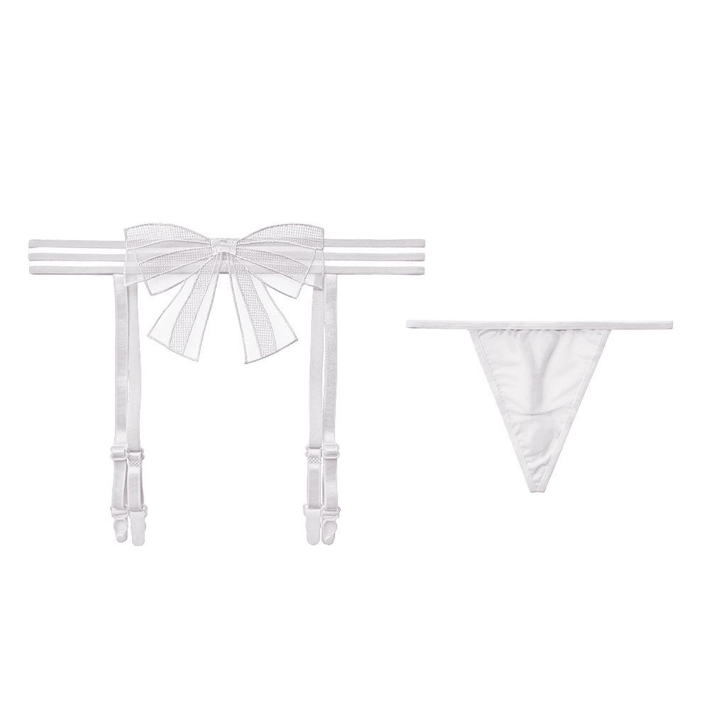 Long Night Sexy Lace Garter Belt & Stockings Set for Women