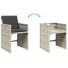 Vidaxl 17-Cz. Garden Furniture Set With Cushions, Light Grey