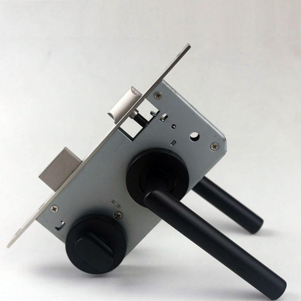 Nylon Plastic Indicator Door Lock Black Color Stainless Steel Deadbolt Bathroom Bolt Bathroom