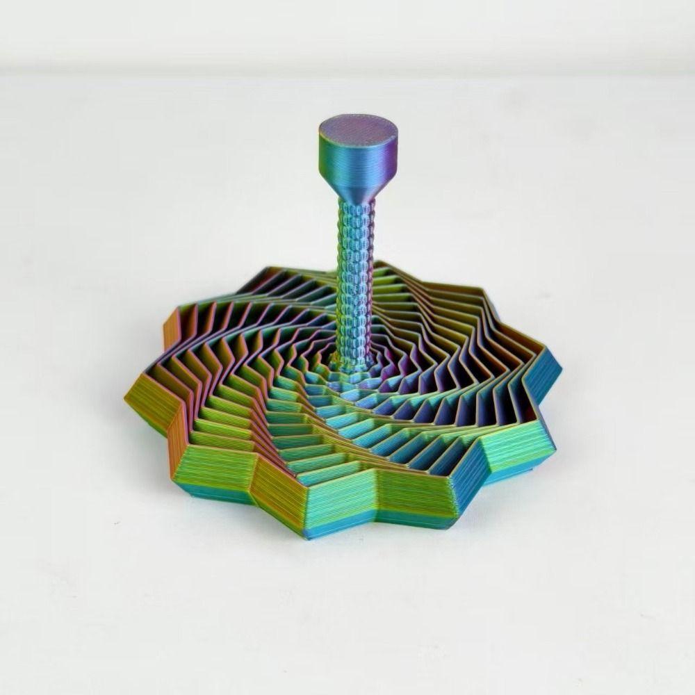 3D Printing Fractal Fidget Star Model Geometric Design Expanded Sensory Model  Party Games