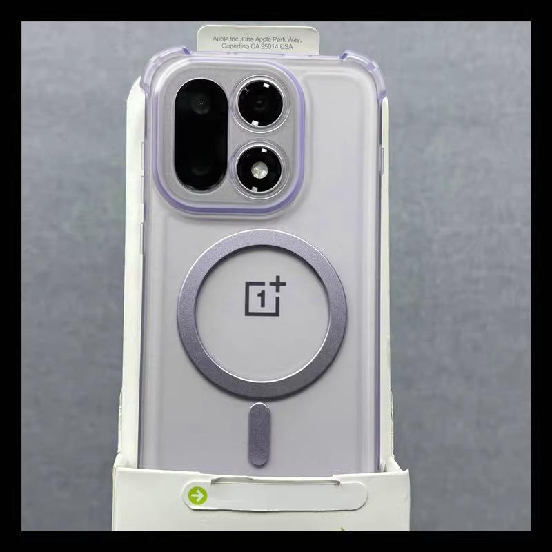 Magnetic Shockproof Soft TPU Airbag Case For Oneplus 15 1+15 Wireless Charging Anti-Fall Silicone Back Cover For 1+ 15 Bumper