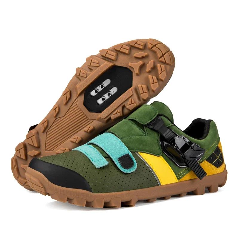 2026 Mountain Bike Shoes Men Cycling Sneaker MTB Cleats Shoes High Quality Male Sports Off Road Bicycle Boots Flat SPD Footwear