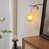 ENAVANT Nordic Ceramic Bracket Light Wall Lamp, 1-Light Wall-Mounted Lighting Socket Lamp, Ceramic and Wood Base, Indirect Lighting WLS-19