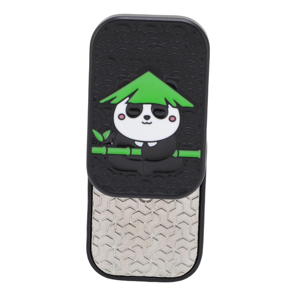 Metal Push Card Toy Decompression Stress Relief Push Slider Zinc Alloy Animal Pattern for Waiting Meditation Black