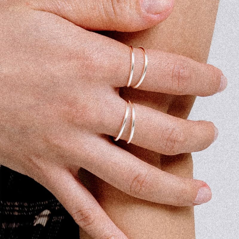 SCALETTO UR011 Double Layered Ring