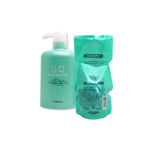 MoltoBene Clay Esthe Shampoo EX 500ml Refill + Cartridge Set