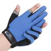 1 Pair Winter Fishing Gloves 2 Cut Fingers Fingerless Gloves Men Women Breathable Anti-slip Fishing Wear for Pesca Fitness