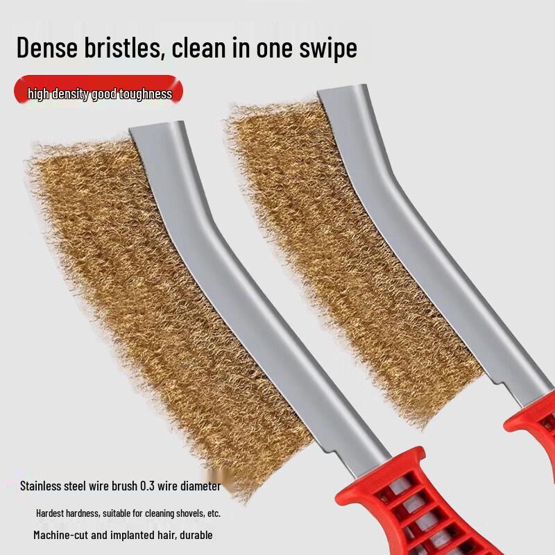 Copper-Plated Knife Wire Brush Set
