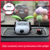 Solar-Powered Cartoon Dog Car Ornament - Cute Shaking Head Decoration