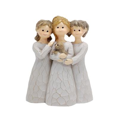 Resin Sister Statue Figurines,Sister Sculptures Friendship Christmas Thanksgiving Gift for Sister Best Friend Women