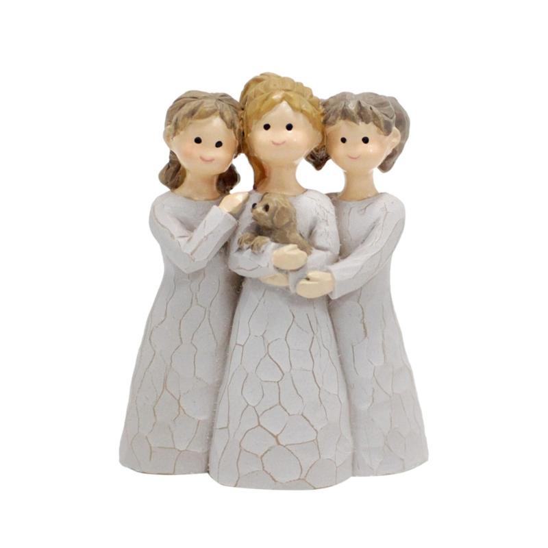 Resin Sister Statue Figurines,Sister Sculptures Friendship Christmas Thanksgiving Gift for Sister Best Friend Women 1