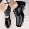 Fashion Genuine Leather Male Comfortable Casual Shoe Classic Men Shoes for Wedding All-match Male Dress Footwear Men's Lace-Up Flats