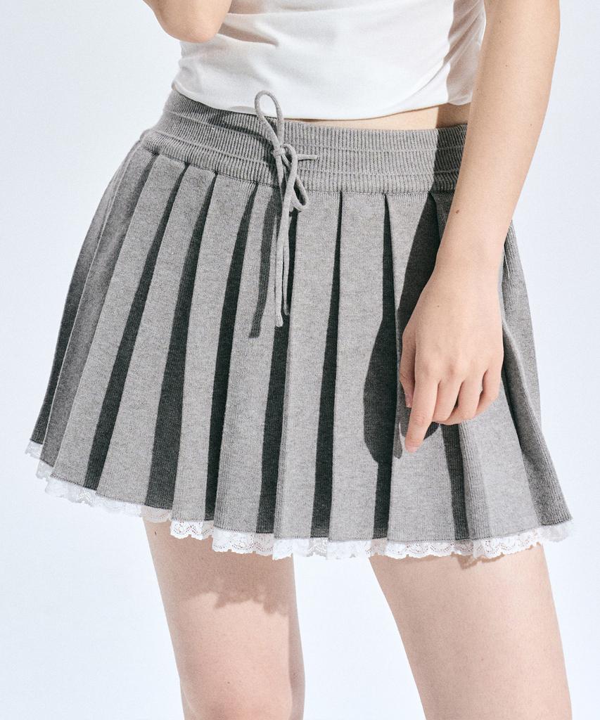 Zero Planet Ailey Knit Skirt Pants [Grey]
