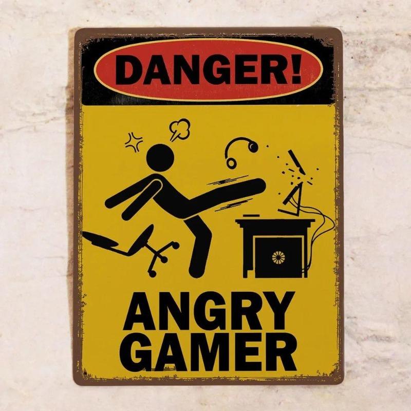 

Game Zone Metal Sign 20x30cm, Funny Gift for Gamer Room Decor 30
