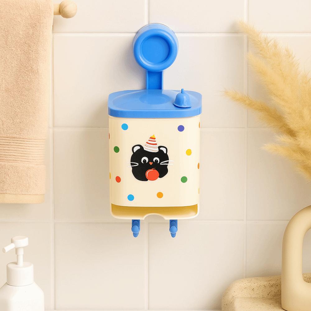 Cartoon Sanitary Pad Storage Box Plastic Bathroom Shelf Face Towel Organization