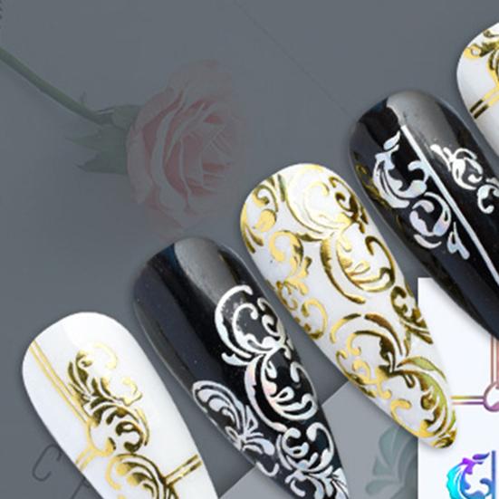 Autocolant excelent pentru unghii Suprafață strălucitoare Efect vizual 3D atractiv