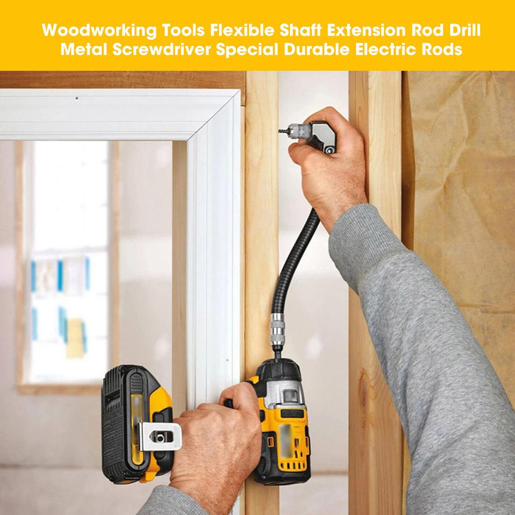 90 Degree Right Angle Drill, Hex Socket Drill Bit, Adjustable Flexible Bits, 6.35mm Screwdriver Adapter, Angle Extension Power Drill Attachment