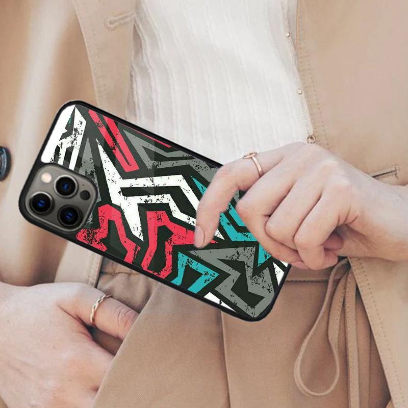 Colorful Lines Abstract Graffiti Art Magnetic Phone Case For APPLE iPhone 17 Air 16 14 13 12 Pro Max 15 Plus MagSafe Cover