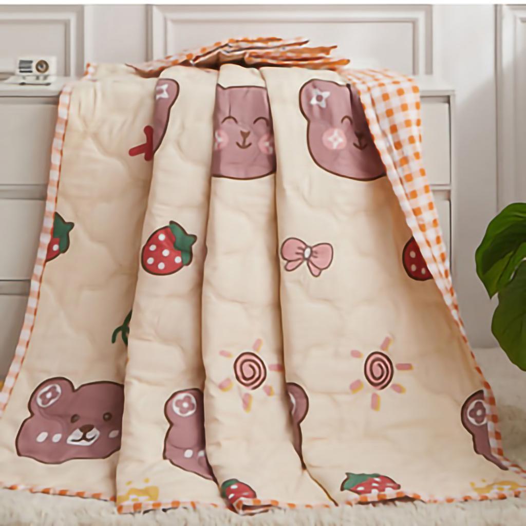 Summer Air Conditioner Quilt Machine Washable Soft Breathable Portable Air Conditioner Blanket Summer Comforter