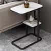 Compact Luxury Square Coffee Table: Elegant Side Table for Living Room or Bedroom