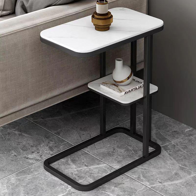 Compact Luxury Square Coffee Table: Elegant Side Table for Living Room or Bedroom