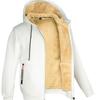 Kapuzenpullover Herren Herbst Winter Verdicken Fleece Sherpa Jacke Reißverschluss Kapuzenmäntel Reißverschlusstaschen Tragen