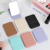 Rectangular Foldable Vanity Mirror, Portable Korean Style Travel Makeup Mirror with Stand Compact Handheld Beauty Gift for Women