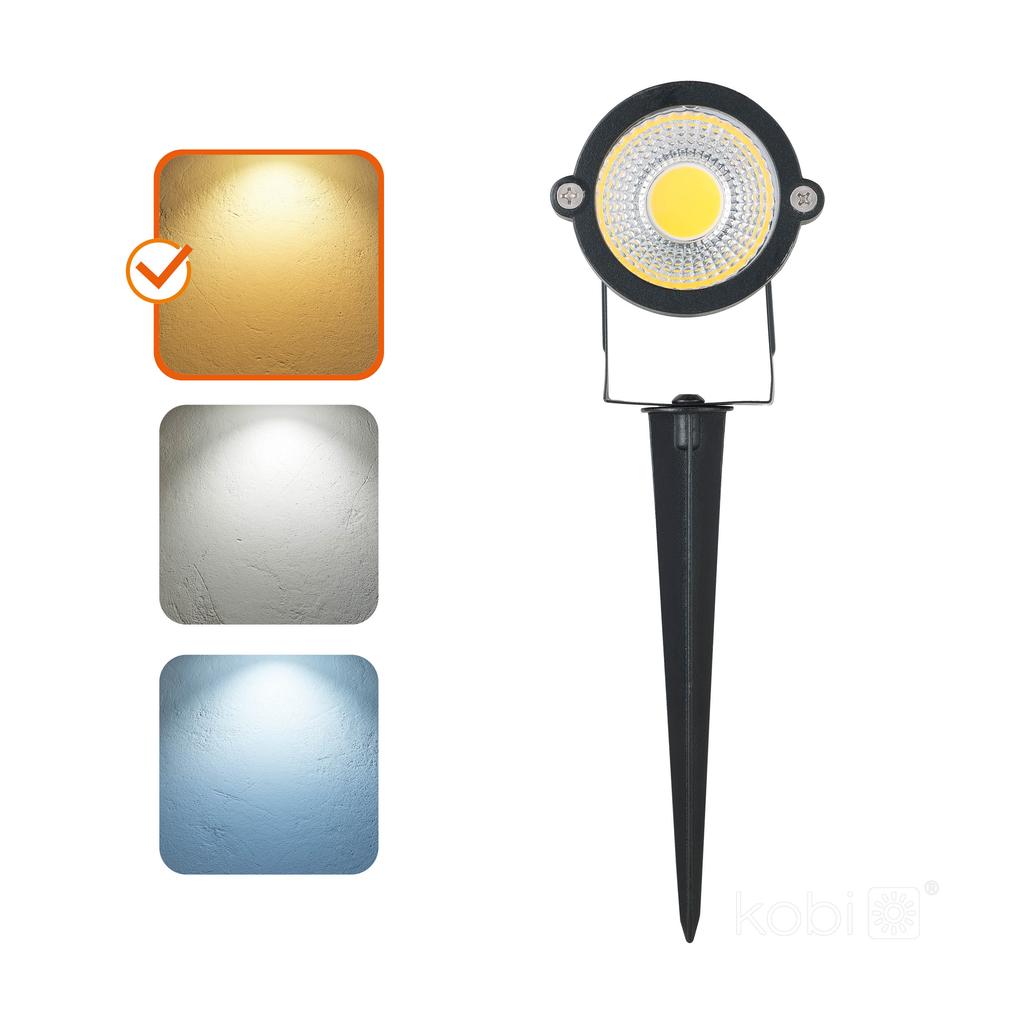 LED Garden Spotlight 5W 3000K 400 Lm IP65 Black
