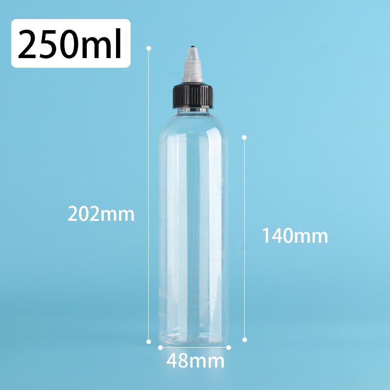 PET Jelly Bottle with Rotating Cap - Liquid Pigment Dropper, Refillable, Available in 60/80/100/200ml Sizes
