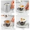 Coffee Stencil 3 Pieces Latte Art Stencils for Coffee Decorations Cappuccino Mold Fancy Coffee Printing Model Art Coffee Tools