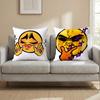 S-Soybean Expression2 EMOTICON Cushion Cover Multi-Scene Pillow Cover for Home & Car - Reversible, Soft & Durable for Daily Use