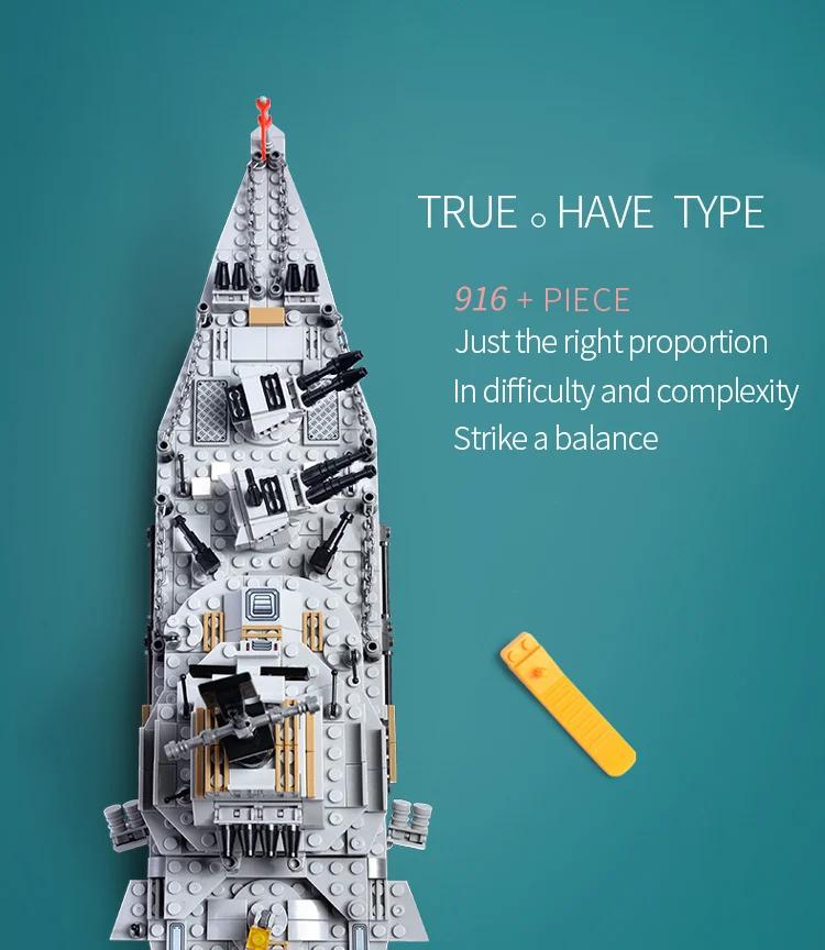 980PCS militar 8 în 1 armată ocean cruiser navă de război blocuri de construcții aeronave arme navă cărămizi oraș jucării pentru copii