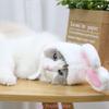 Funny Pet Dog Costume Warm Rabbit Hat New Year Party Christmas Cosplay Accessories Photo Props Headwear