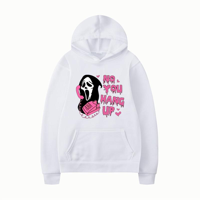 Halloween Lockeres Lässiges Bedrucktes Buntes Kapuzensweatshirt Langärmlig Herbst Winter Mode Stil Hoodies
