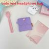 Student Earphone Case With Polyester Material Portable Organizer For Girls