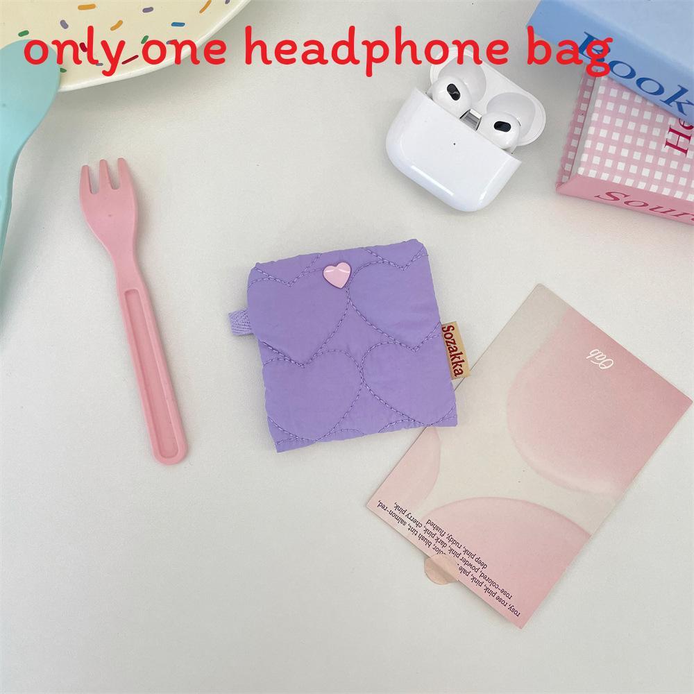Student Earphone Case With Polyester Material Portable Organizer For Girls