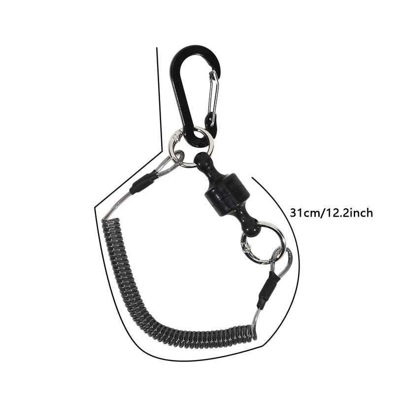 Magnetic fishing anti-loss rope carp fishing tools accessories Outdoor fishing goods quick-release strongagnetic portable buckle