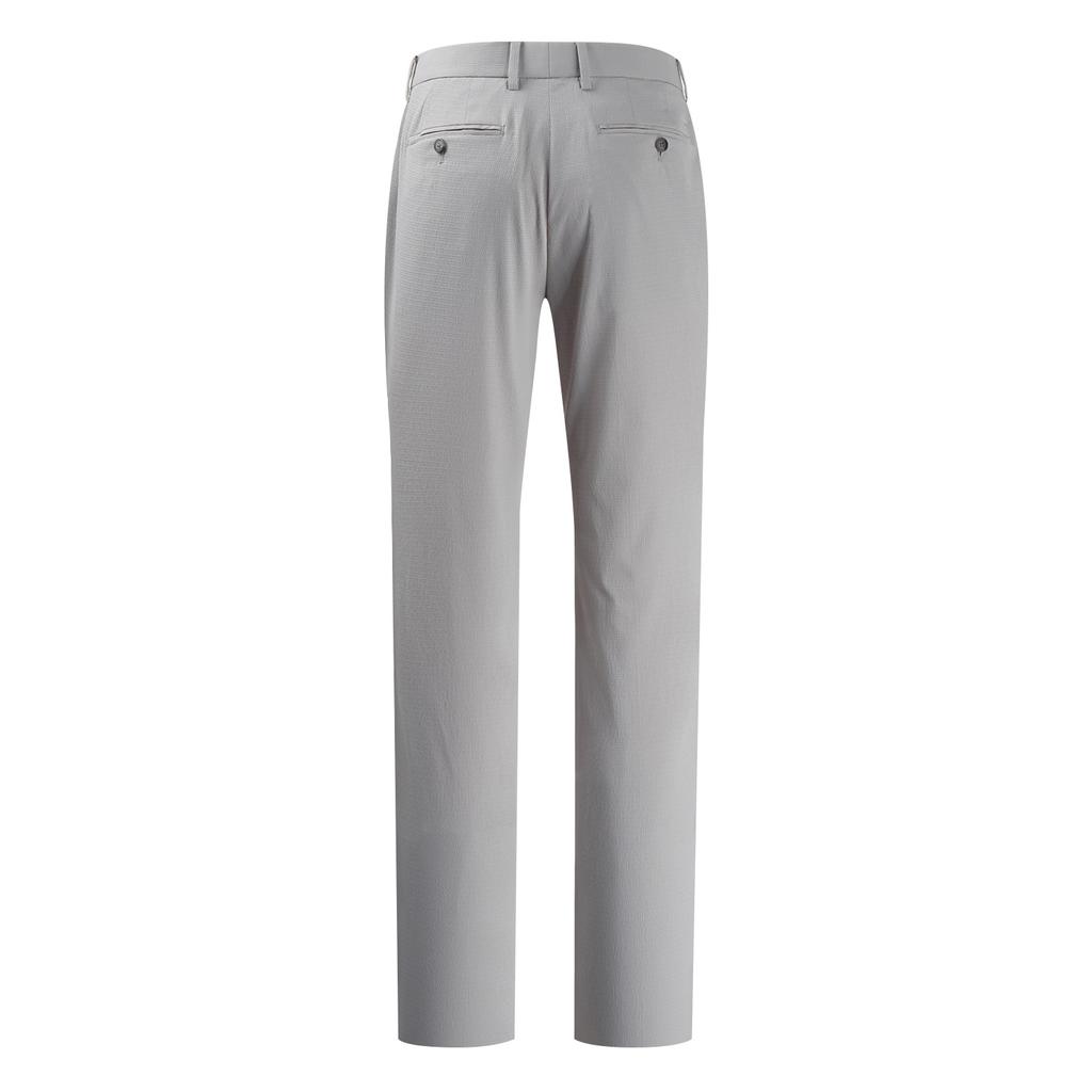 FERRAROMILANO Men'S Basic Poly-Spandex Slacks Light Grey (Am0Dsl20632)