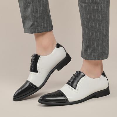 Scarpe da Uomo Eleganti a Colori Misti Scarpe da Uomo Retrò in Pelle Scarpe da Uomo Business Calzature Barocche Casual Scarpe Oxford da Uomo Scarpe da Uomo