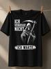 Ich Vergesse Nicht Grim Reaper Skeleton With Scythe And Waiting Phrase Gothic Revenge Humor Unisex All TShirt