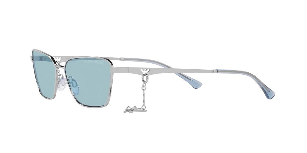 Sonnenbrille EA2141 SHINY SILVER AZURE Glas 56 [Emporio Armani] Fassung/LEICHT