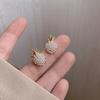 New Fashion Charming Dangle Earrings for Women Elegant Bow-knot Pendants Girls Pearl Drop Earrings Wholesale Fashion Zircon