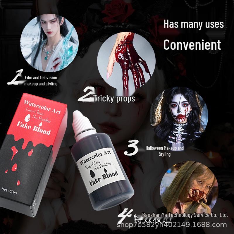 

Creative Halloween Cosplay Blood Face Paint & Film Prop