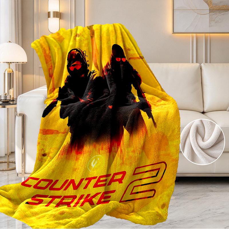 Counter Strike Print Blanket - Soft & Comfortable, for Bedroom, Travel, Sofa, Home Decoration - Birthday Christmas Gift for Friend