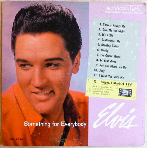 

LP Record ELVIS PRESLEY Something For Everybody LPM2370 RCA Victor 1961 US Rock Used