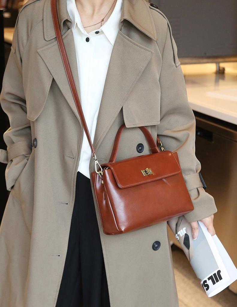 2024 Women's Genuine Leather Shoulder and Messenger Bags - Stylish, High-End Handbags