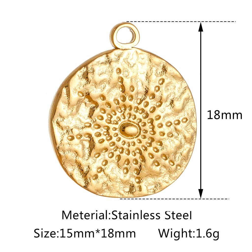 3pcs/Lot Stainless Steel Casting Sunburst Sun Moon Star Charms Pendant For DIY Necklace Bracelet Earrings Jewelry Accessories