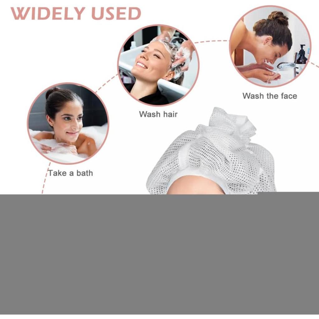 EMVANV Net Plopping Cap for Drying Curly Hair,Adjustable Net Hair Plopping Bonnet Curly Hair Bonnet Net Plopping Cap for Fast Drying(White)